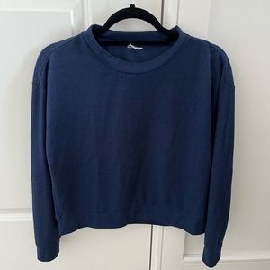 Jenni Intimates Navy Blue Christmas Lights Pajama Set